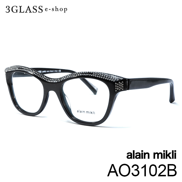 alain mikli アランミクリ AO3102B 2カラー 001(黒シルバーラメ) 005(青黒柄) 51mmメンズ メガネ サングラス  眼鏡alainmikli ao3093【店頭受取対応商品】 メガネ メガネソムリエ 山下眼鏡店 3GLASS e-shop