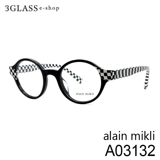 alain mikli アランミクリ A03132 3カラー 001(ブラック/チェック